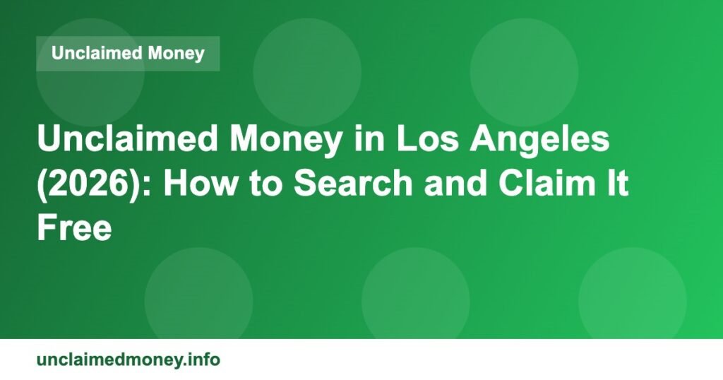unclaimed los angeles 3205