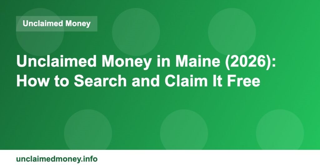 unclaimed maine 3163