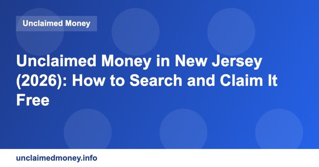 unclaimed new jersey 3169