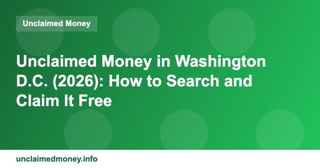 unclaimed washington d c 3184